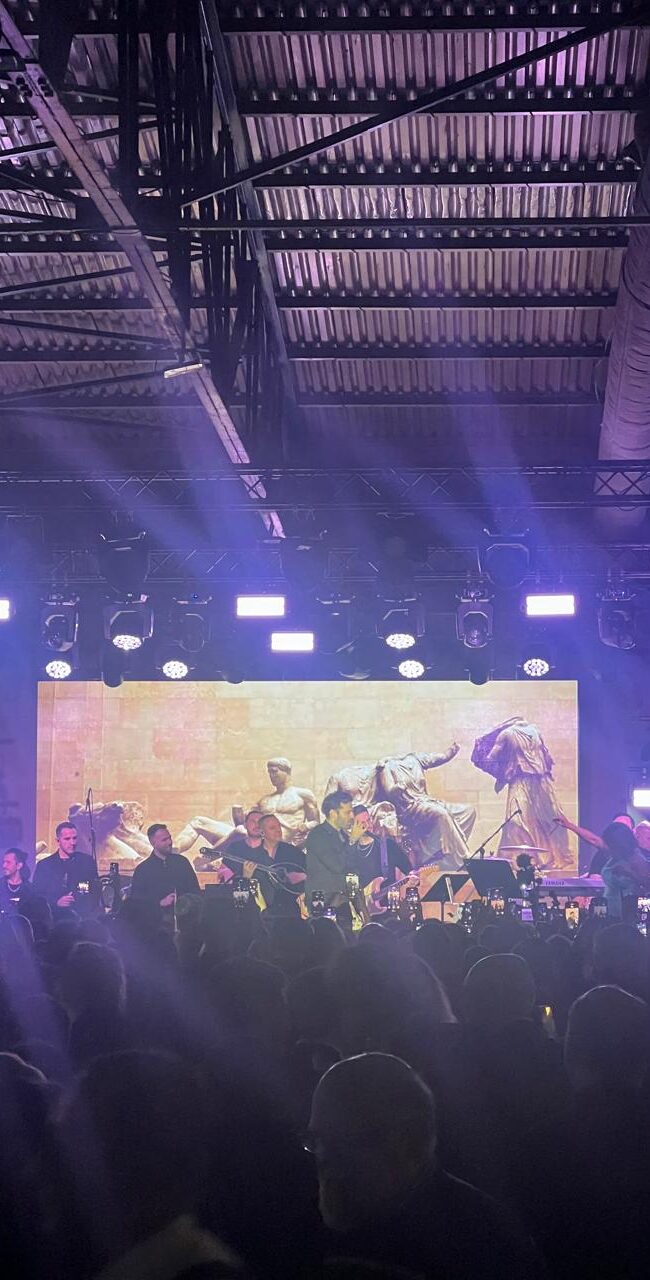 ELPEN New Year corporate event with live performance by Konstantinos Argyros at MEC Paianias